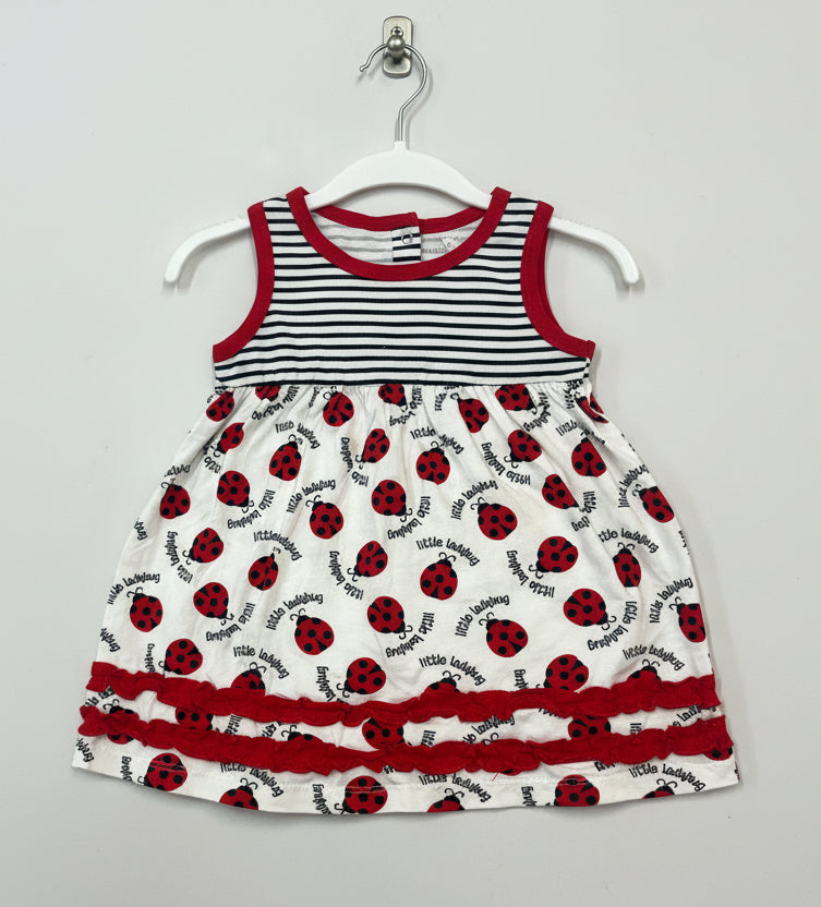little ladubug -Baby Sleeveless Frock