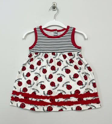 little ladubug -Baby Sleeveless Frock