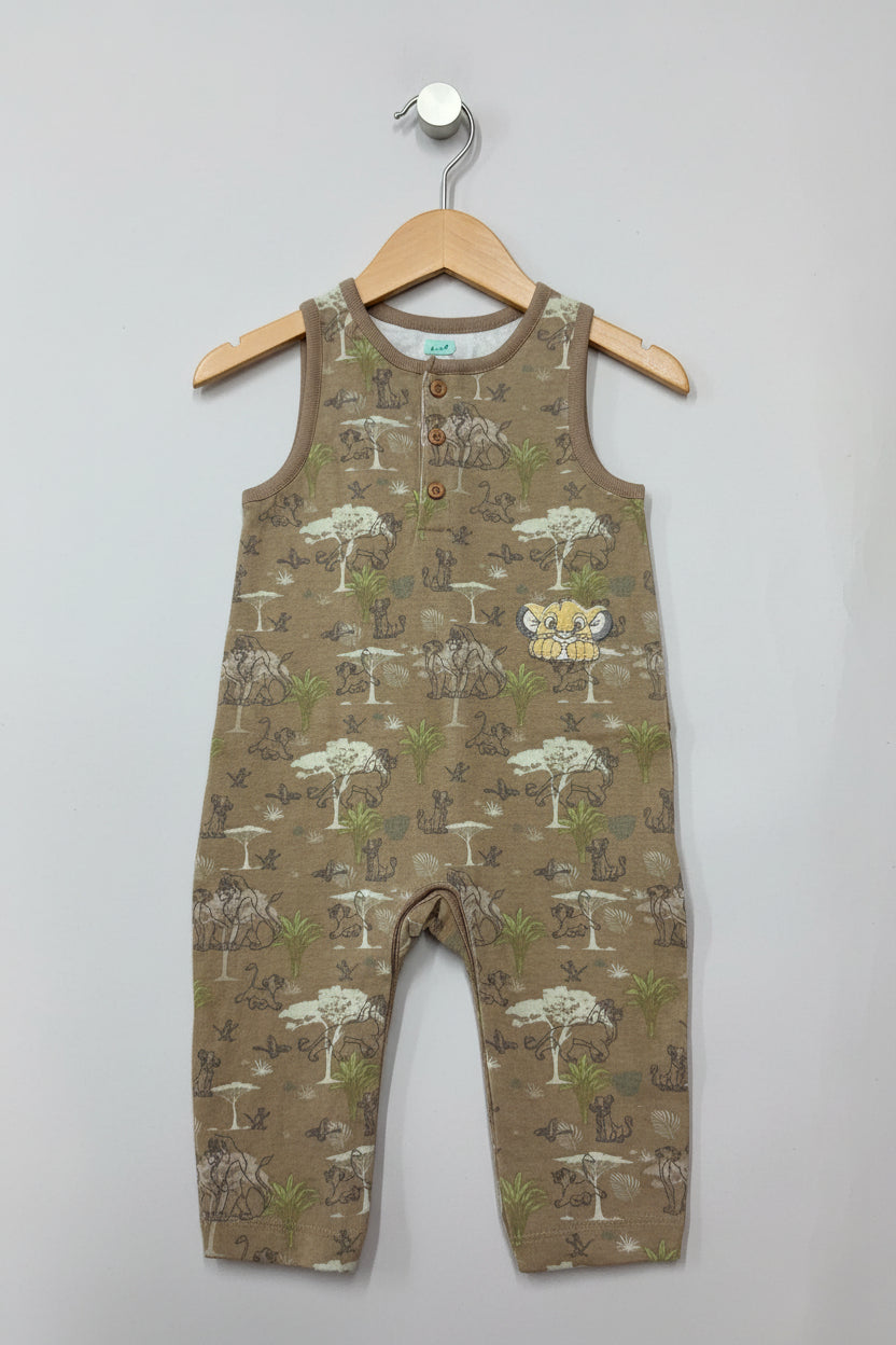 Brown simba-Baby Jumpsuits