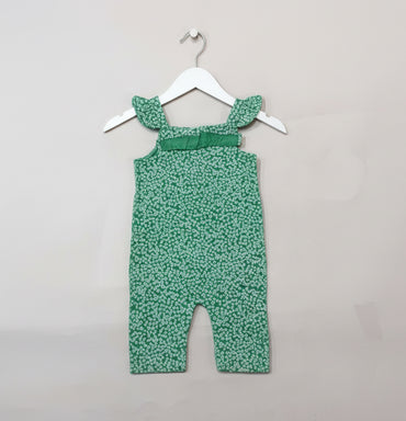 Light green flowers -Baby Jumpsuits