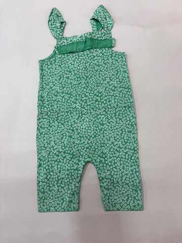 Light green flowers -Baby Jumpsuits