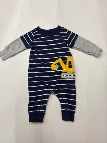 Navy with gray - Baby Jumpsuits