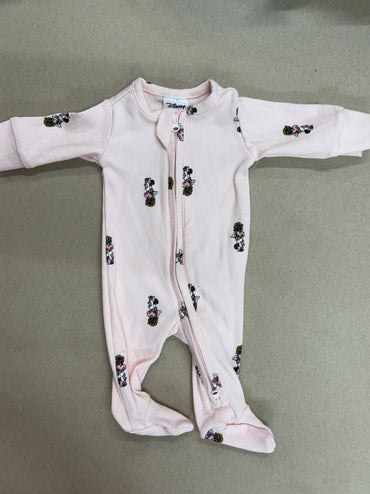 Baby pink Mickey-Baby full shoes Jumpsuits