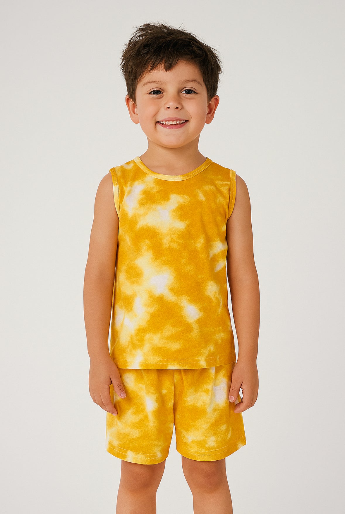 Yellow Tie & Dye - Sleeveless co-ords