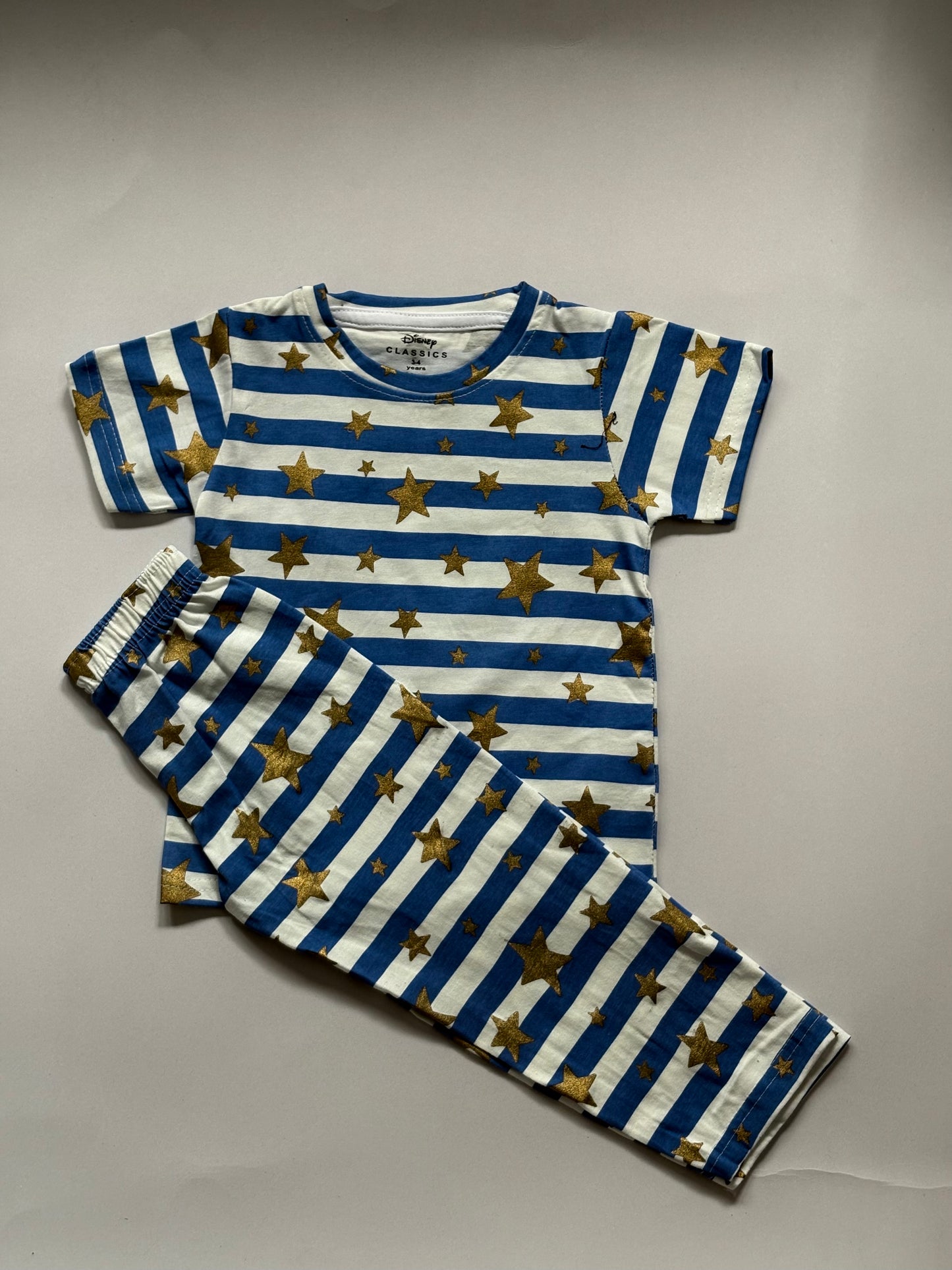 Kids Suit -Blue with white Pajama set for boys