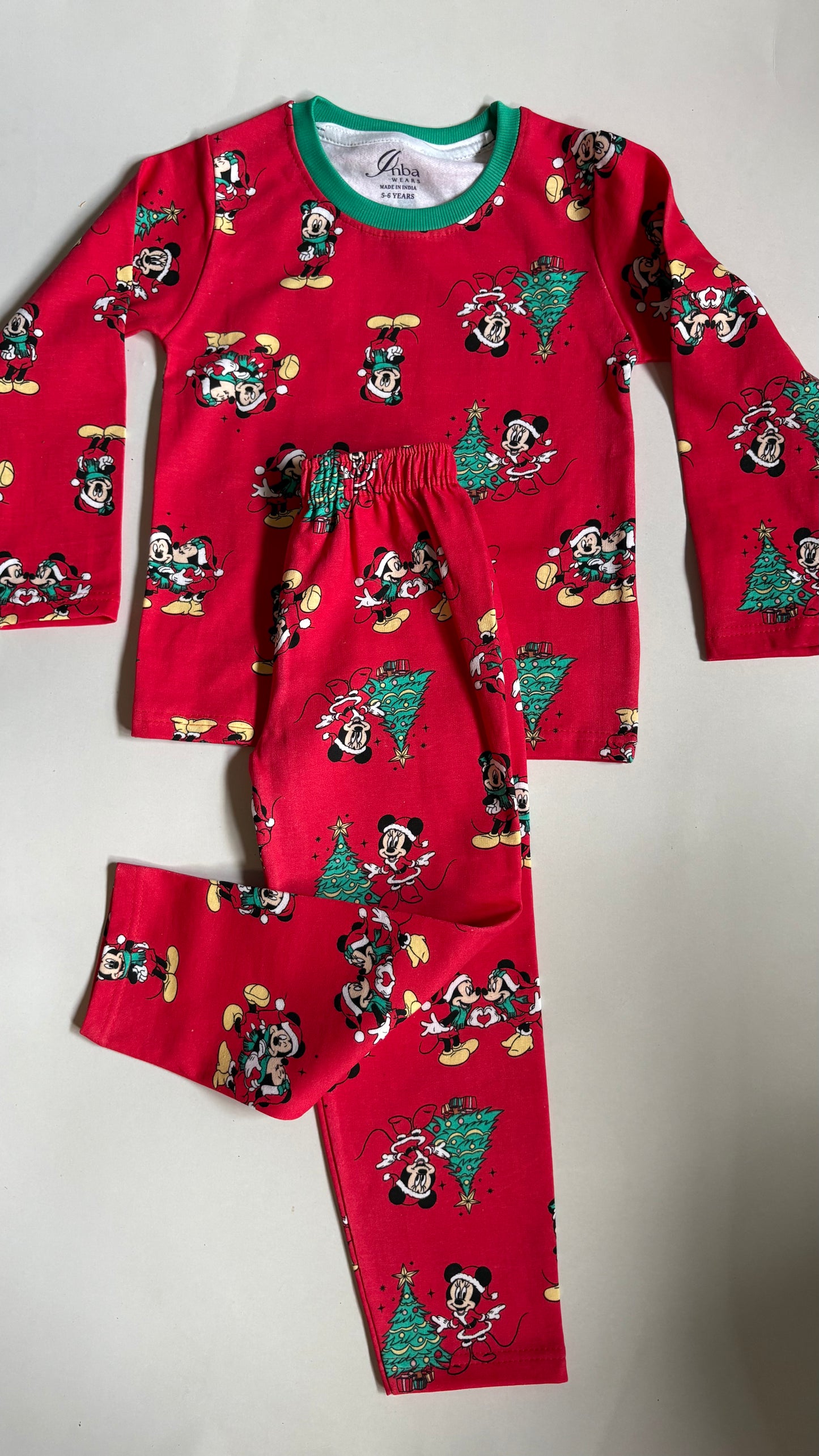 Premium loop net Christmas IN-0003- LoopKnit Pajama sets