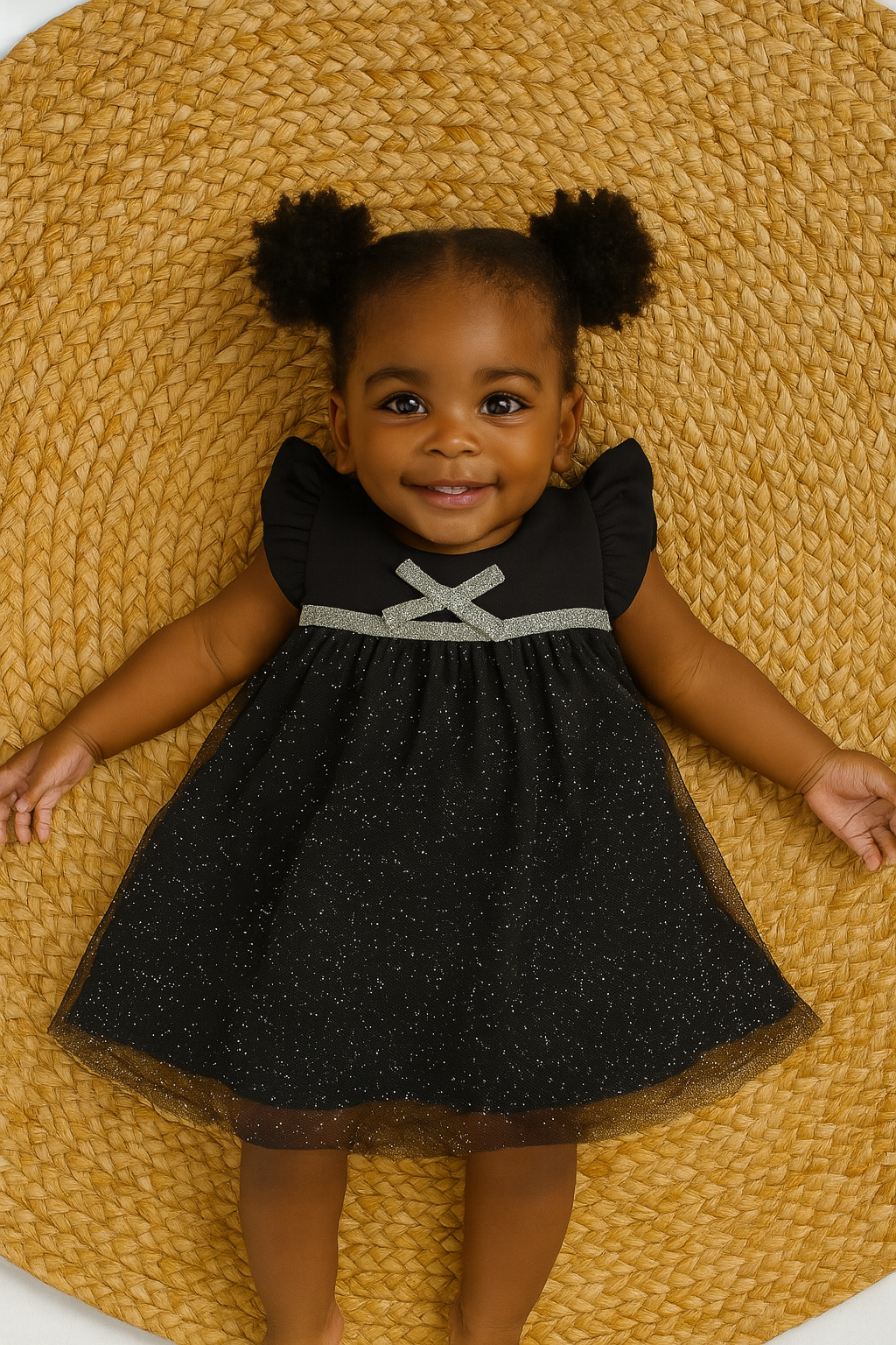 Black Net Frock - Girls Frock