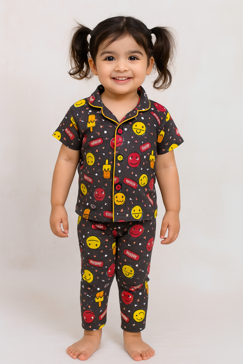 Smiles - Kids Collar Night Suit