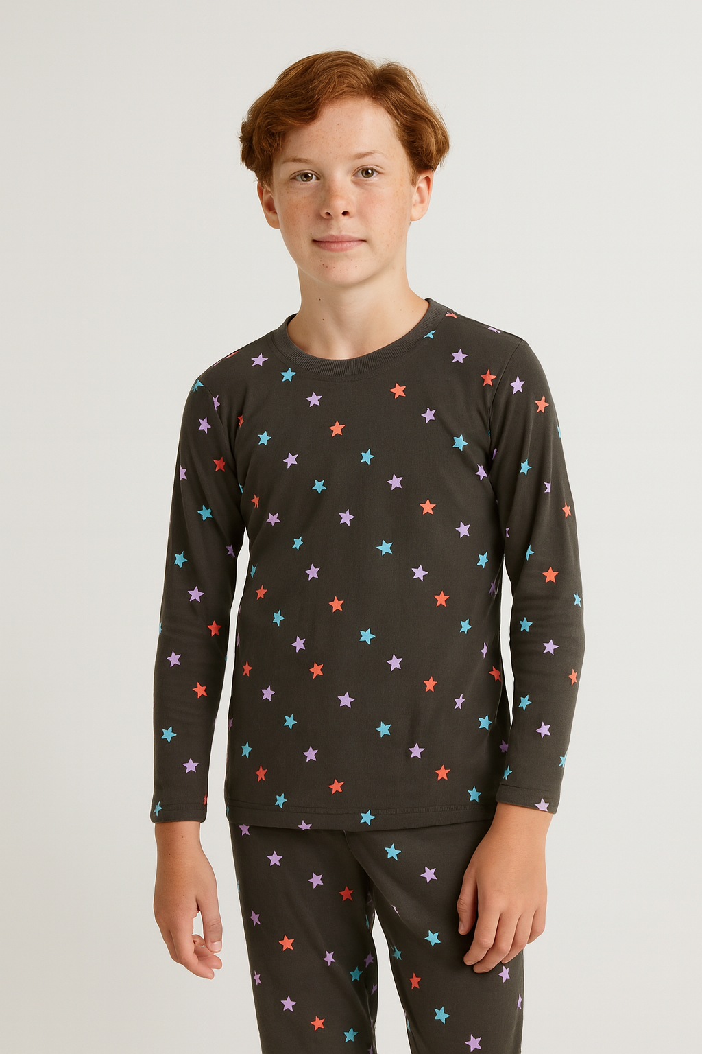 Premium loop net IN-009- LoopKnit Gray Stars