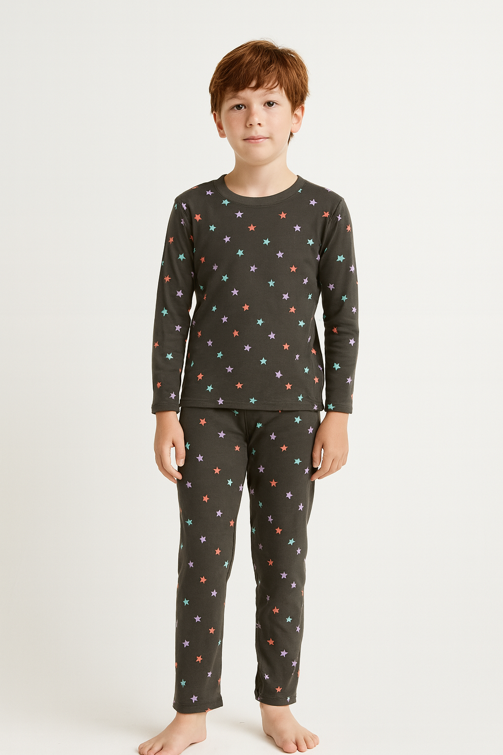 Premium loop net IN-009- LoopKnit Gray Stars