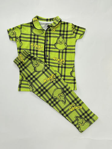 Green Collar Night Suit ,Sep:::003