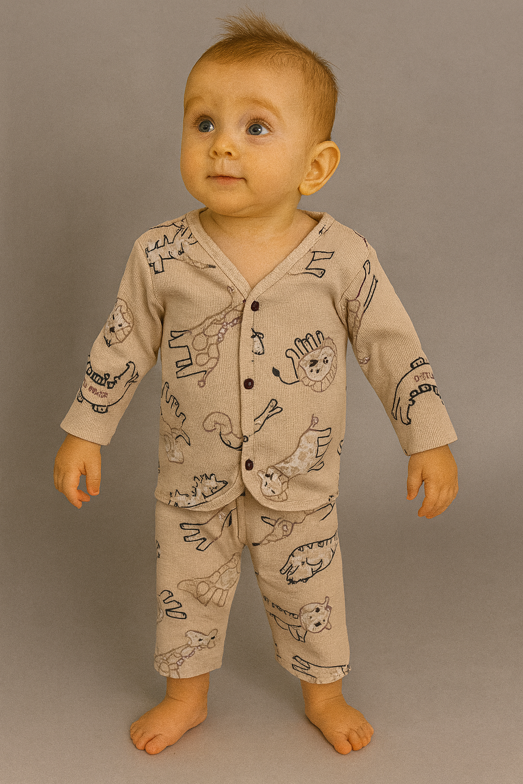 Full Sleeve Baby Jabla Grey crocodile