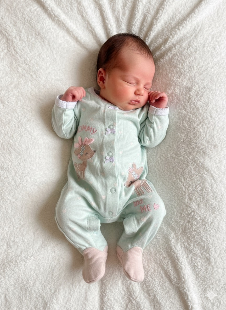 Light green white heartiness 10/1-Jumpsuit