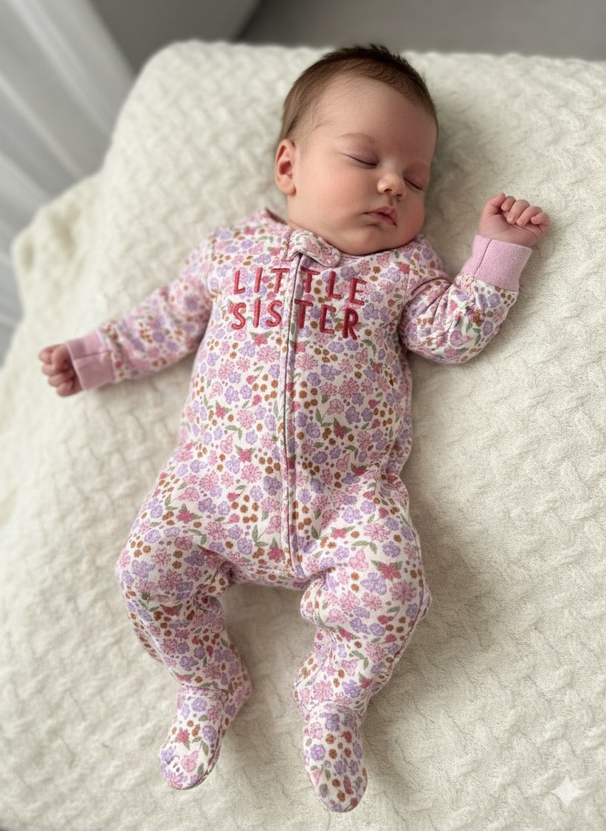 Pink Flowers little sister 10/6-Jumpsuits