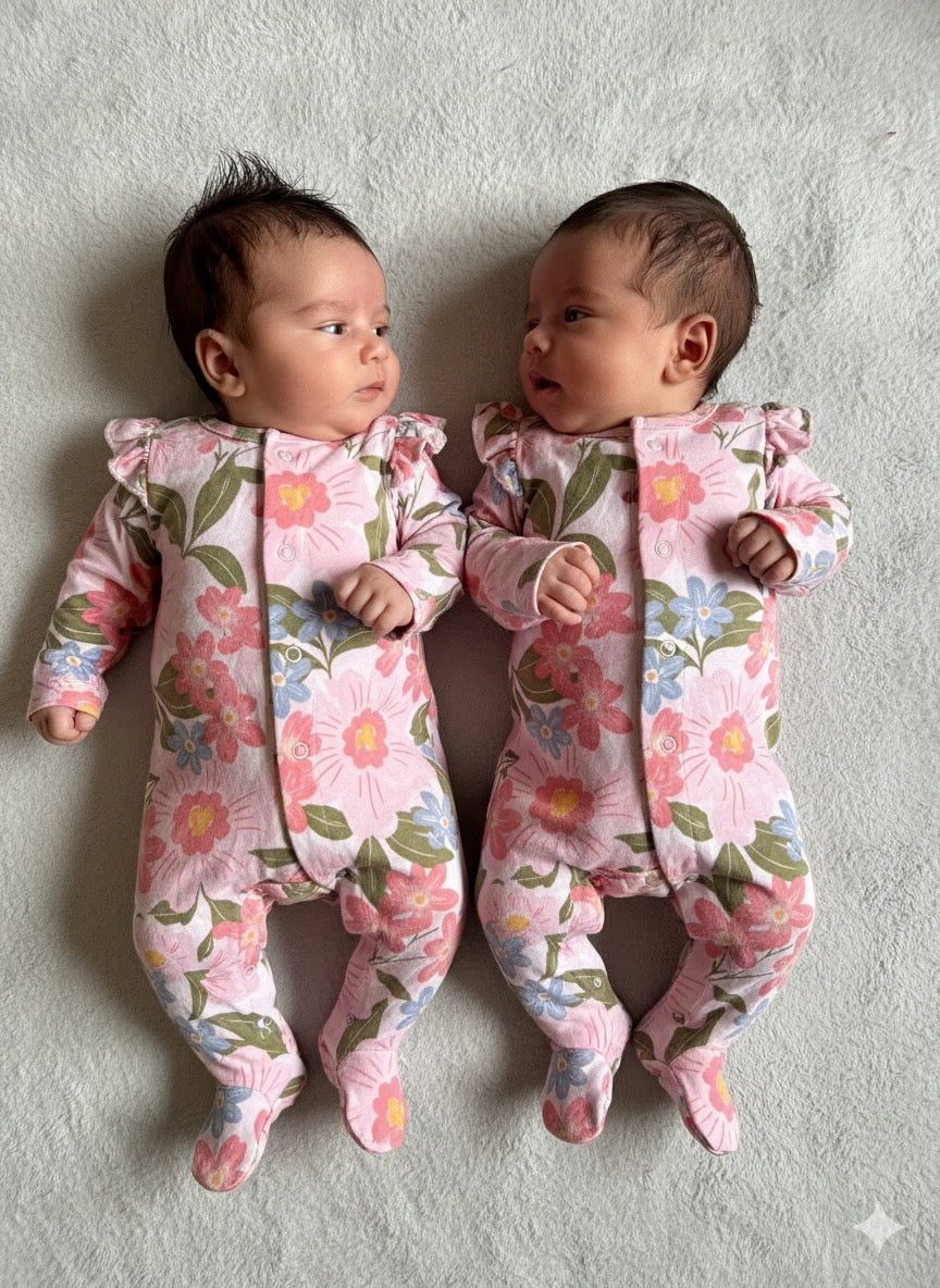 Flowers Fancy 10/8-Jumpsuits