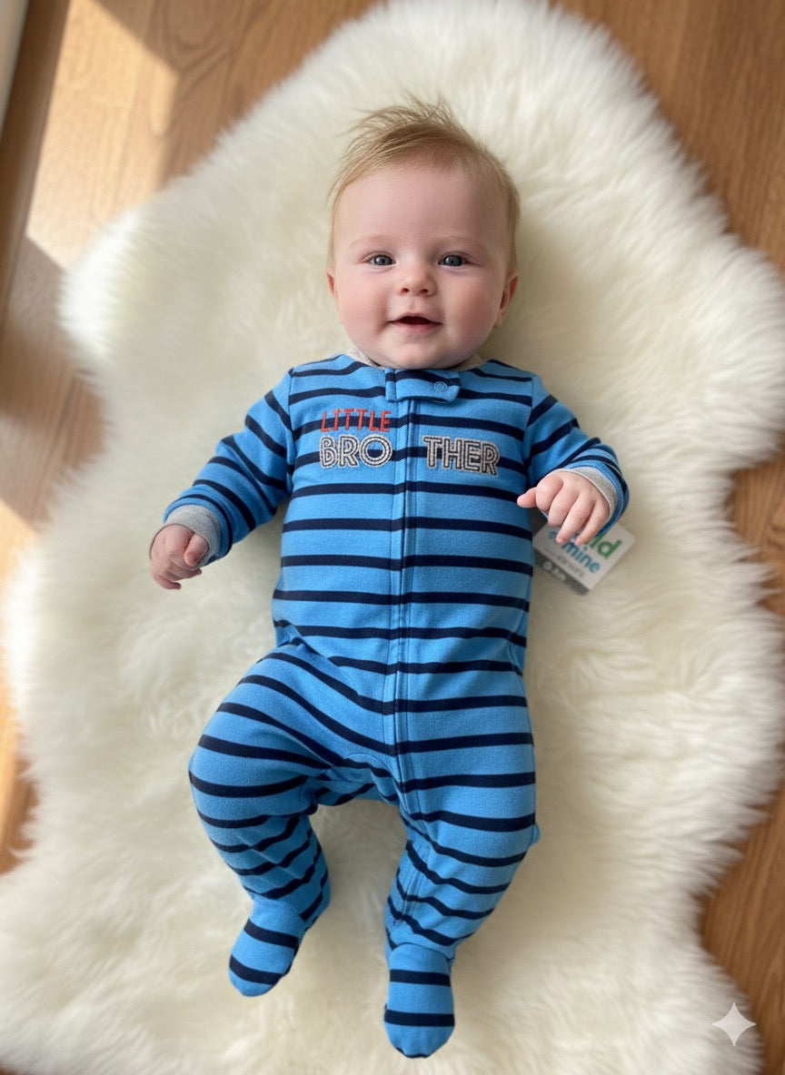 Light & Dark blue Stripes 10/20 Baby Jumpsuits
