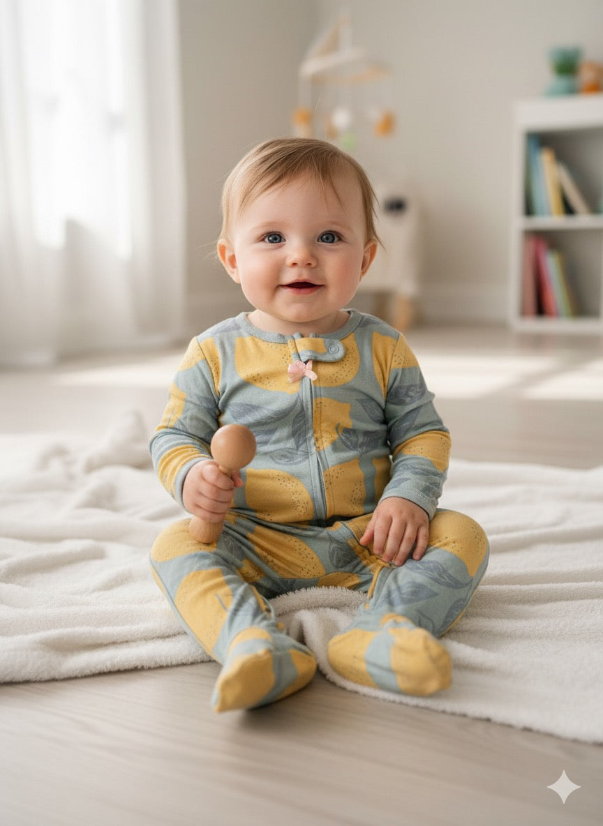 Green & Yellow 10/22 Baby Jumpsuits