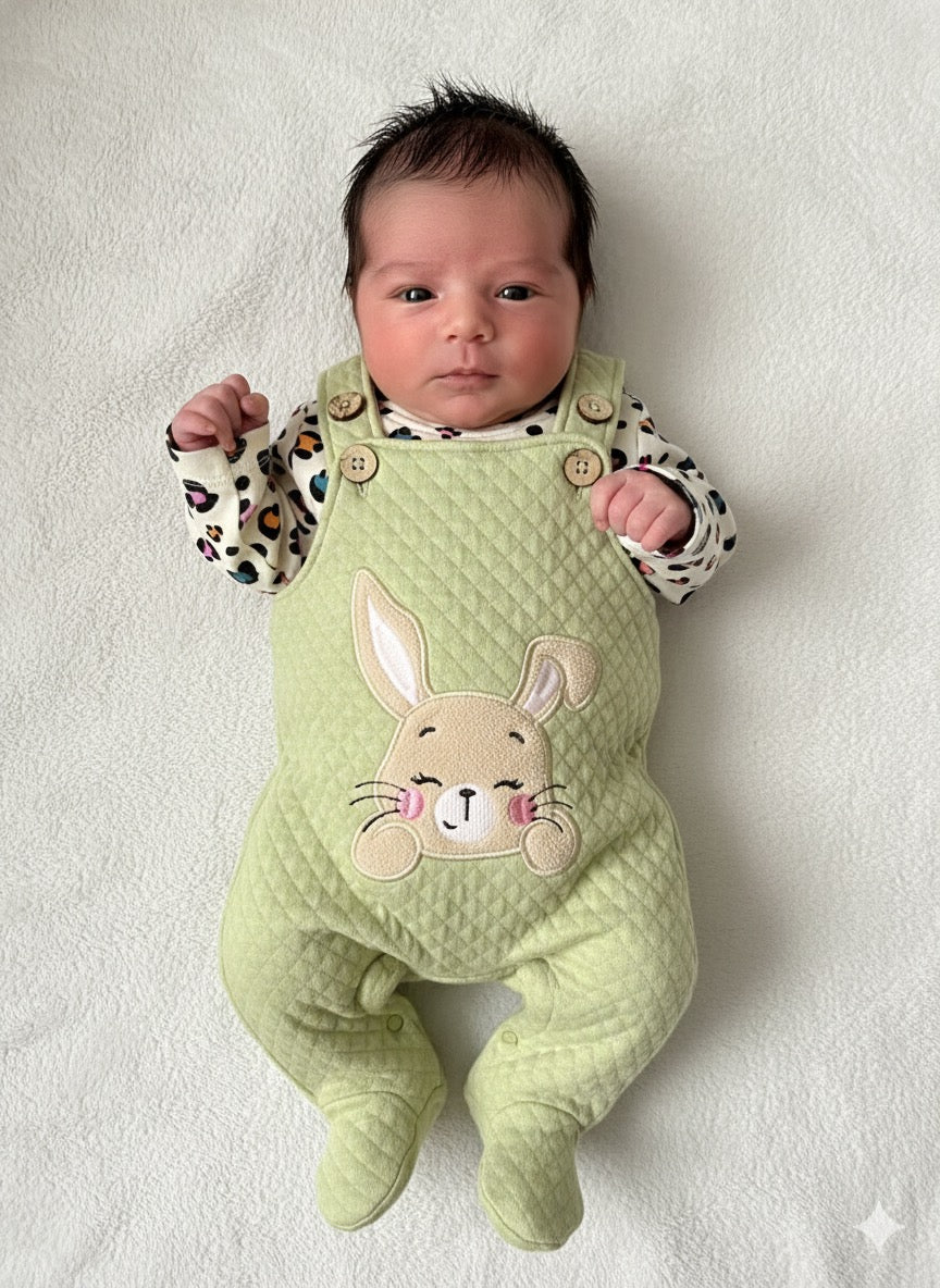 Green rabbit - Dungaree
