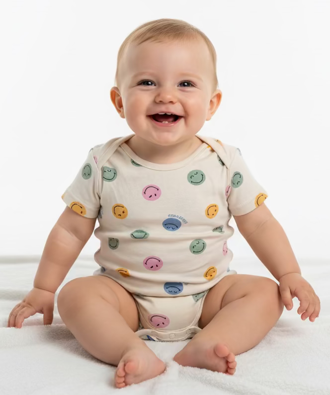 Smile emoji Romper