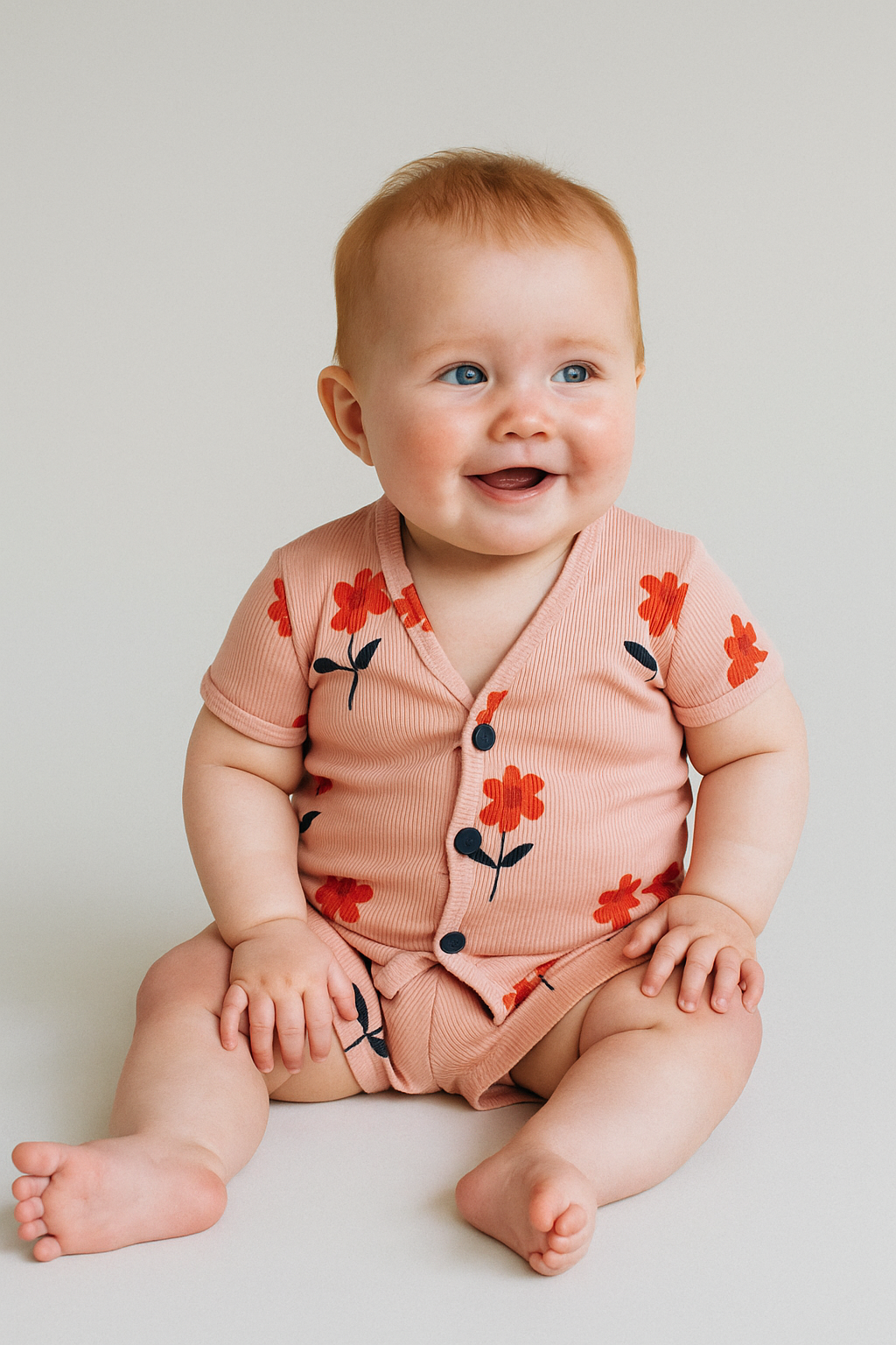 Orange Flowers - Jabla Shorts