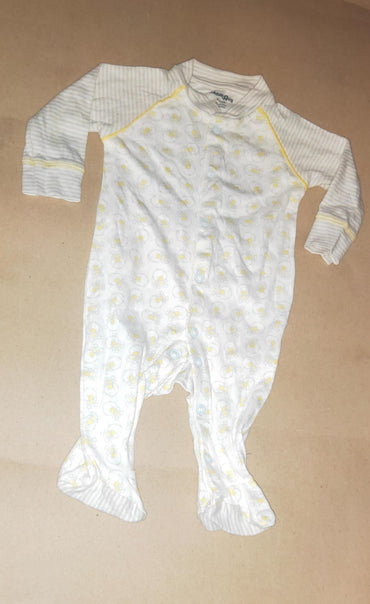 White &grey line chik 🐥🐥with shoe Baby high quality jumpsuit