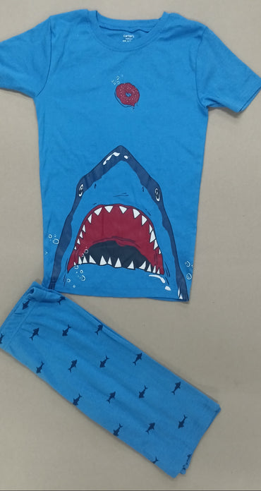 Navy fish Kids premium co ords set