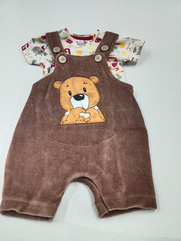 Brown - Baby Dungaree