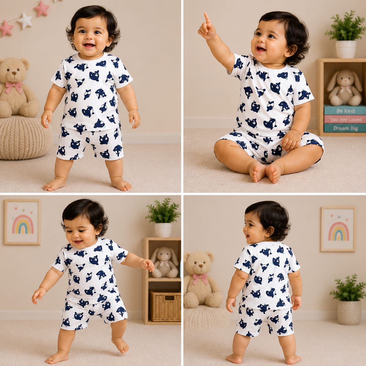 Dolphin - Baby Shorts Set