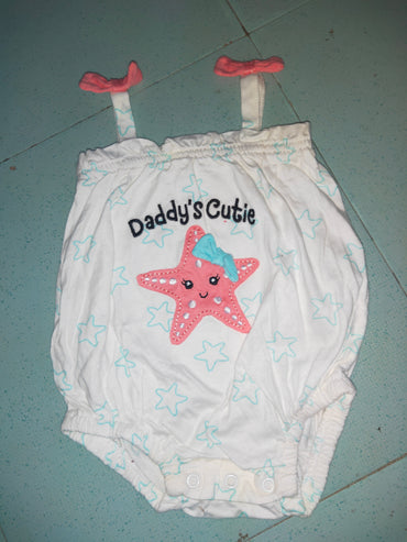 White with star ⭐ - Baby Romper