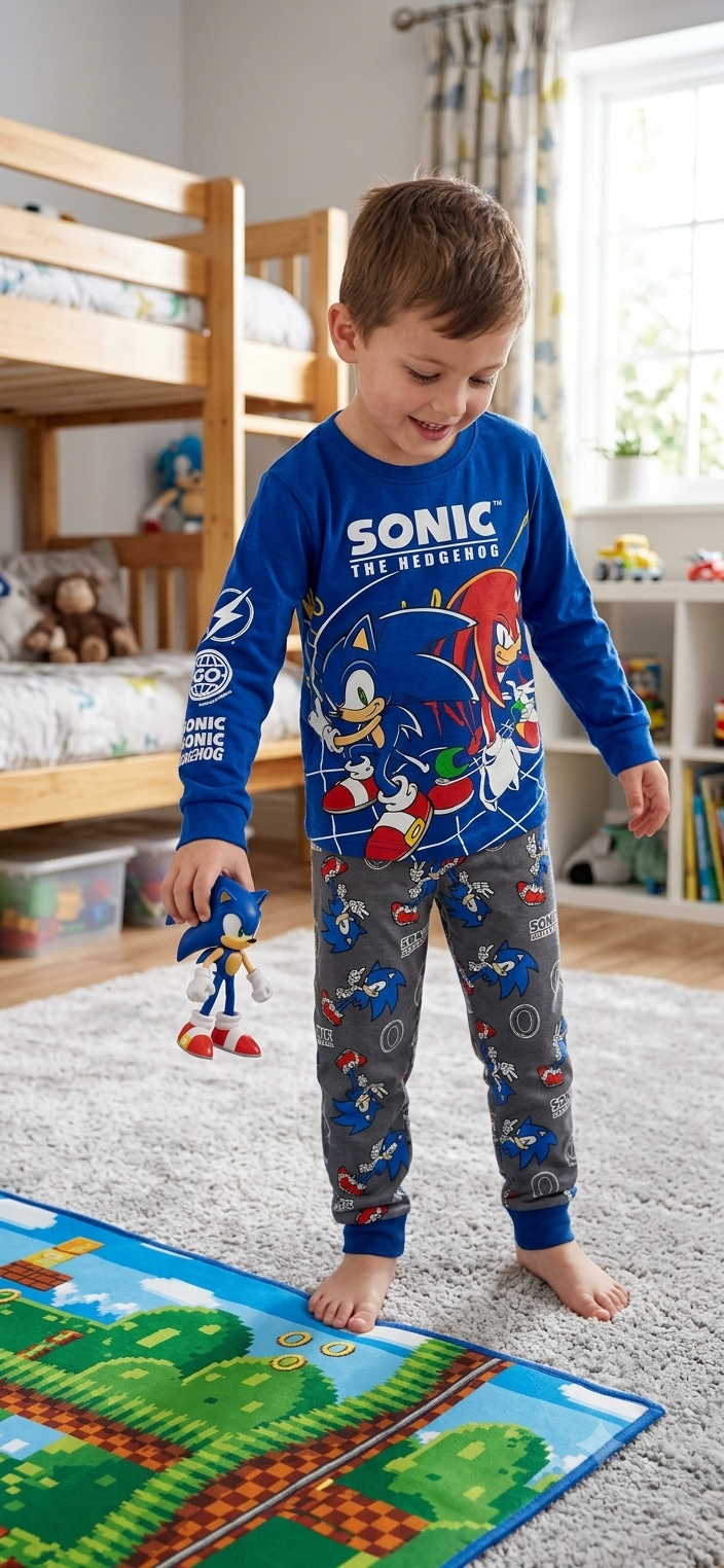 Blue sonic-Full Sleeve Pajama Set
