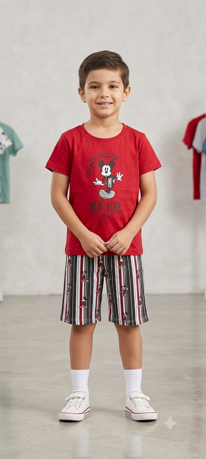 MICKEY MOUSE -Half sleeve Co-ordrs set )