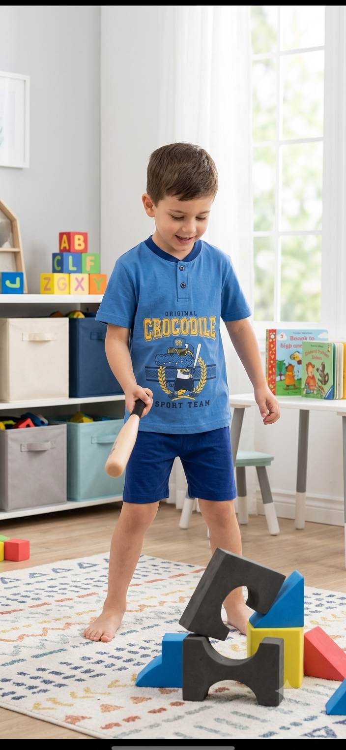 Kids half Sleeve shorts Set