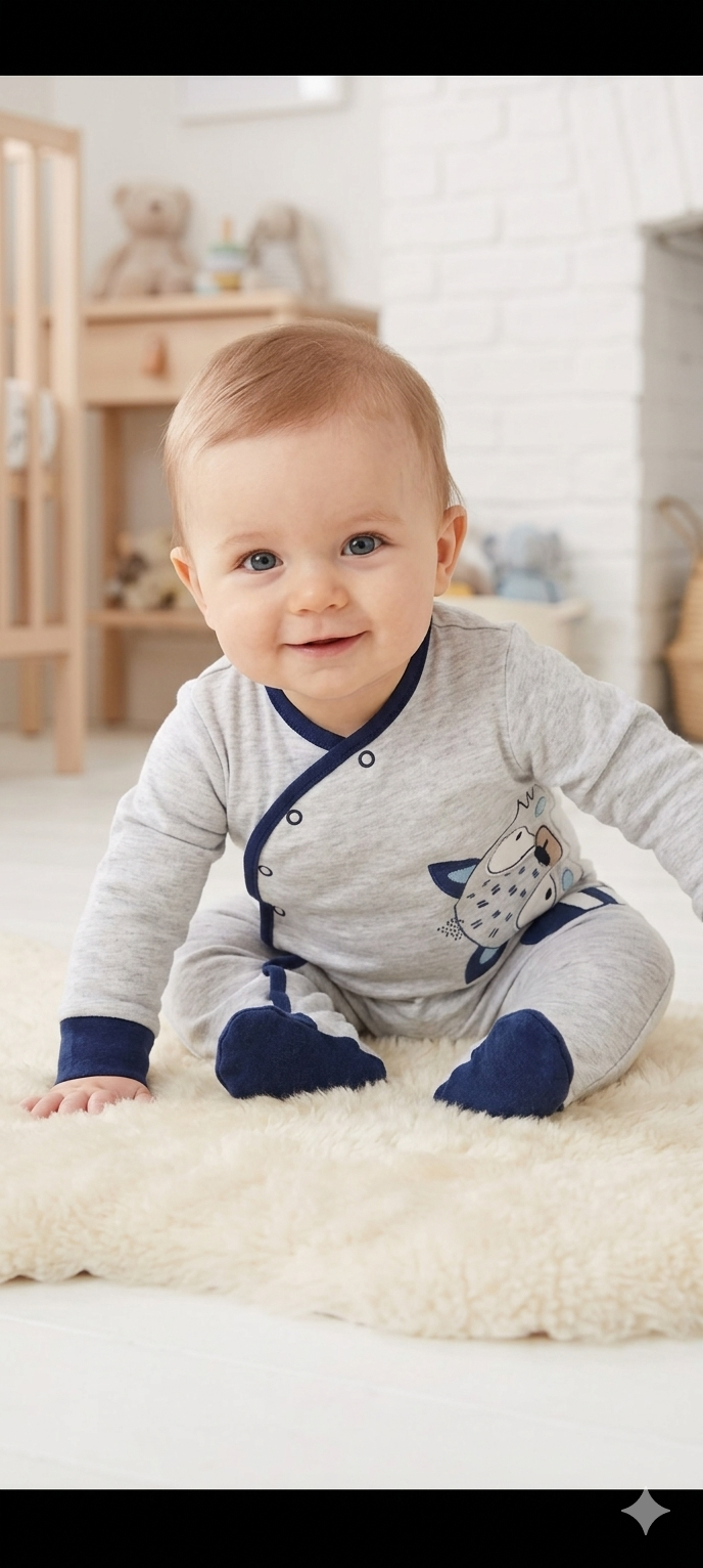 Navy with cat -Baby Jumpsuits