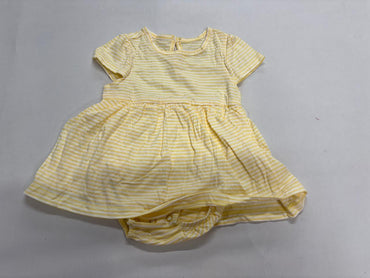 Yellow line -onesies frock