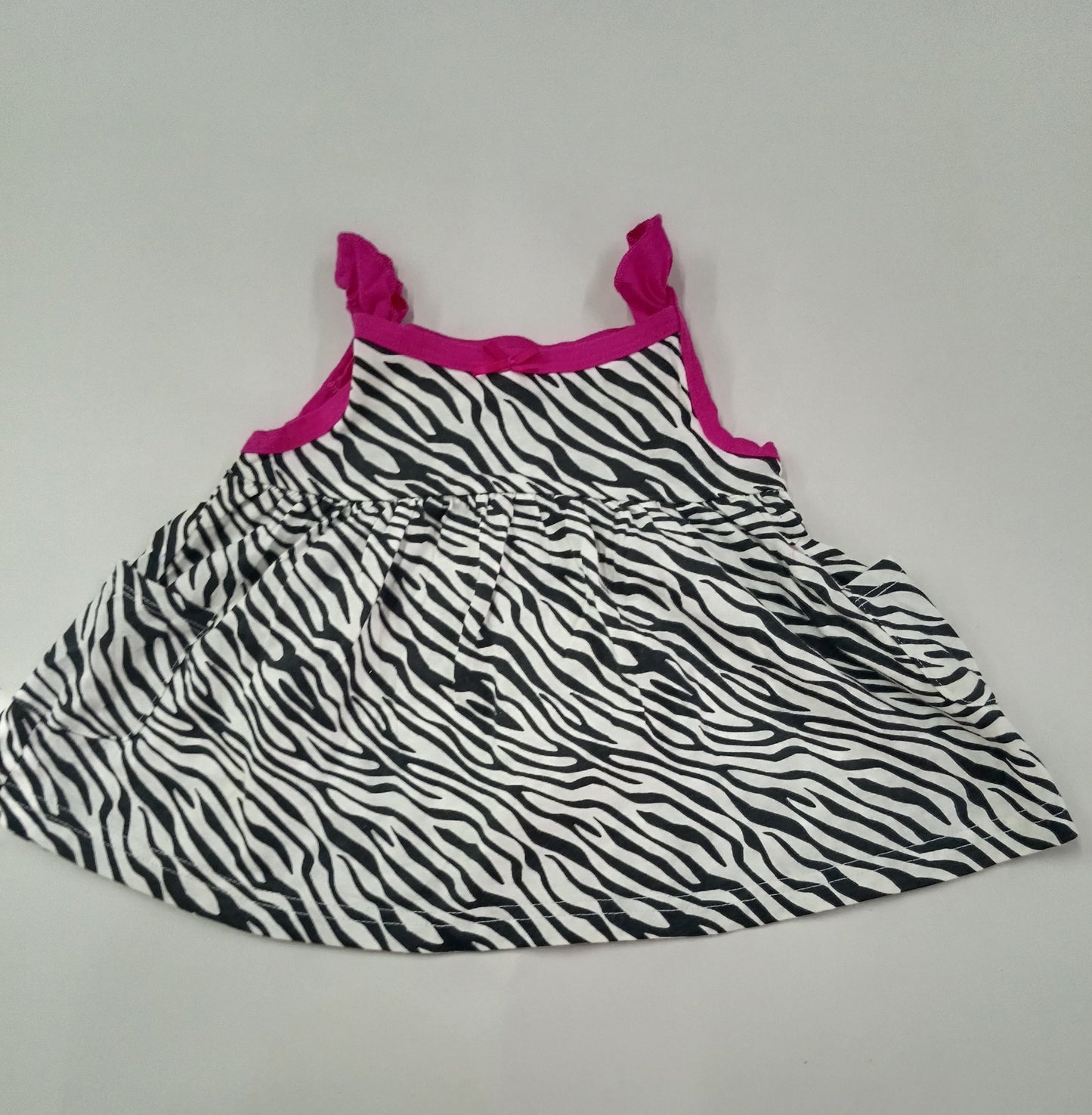 Black with white- Baby Sleeveless frock