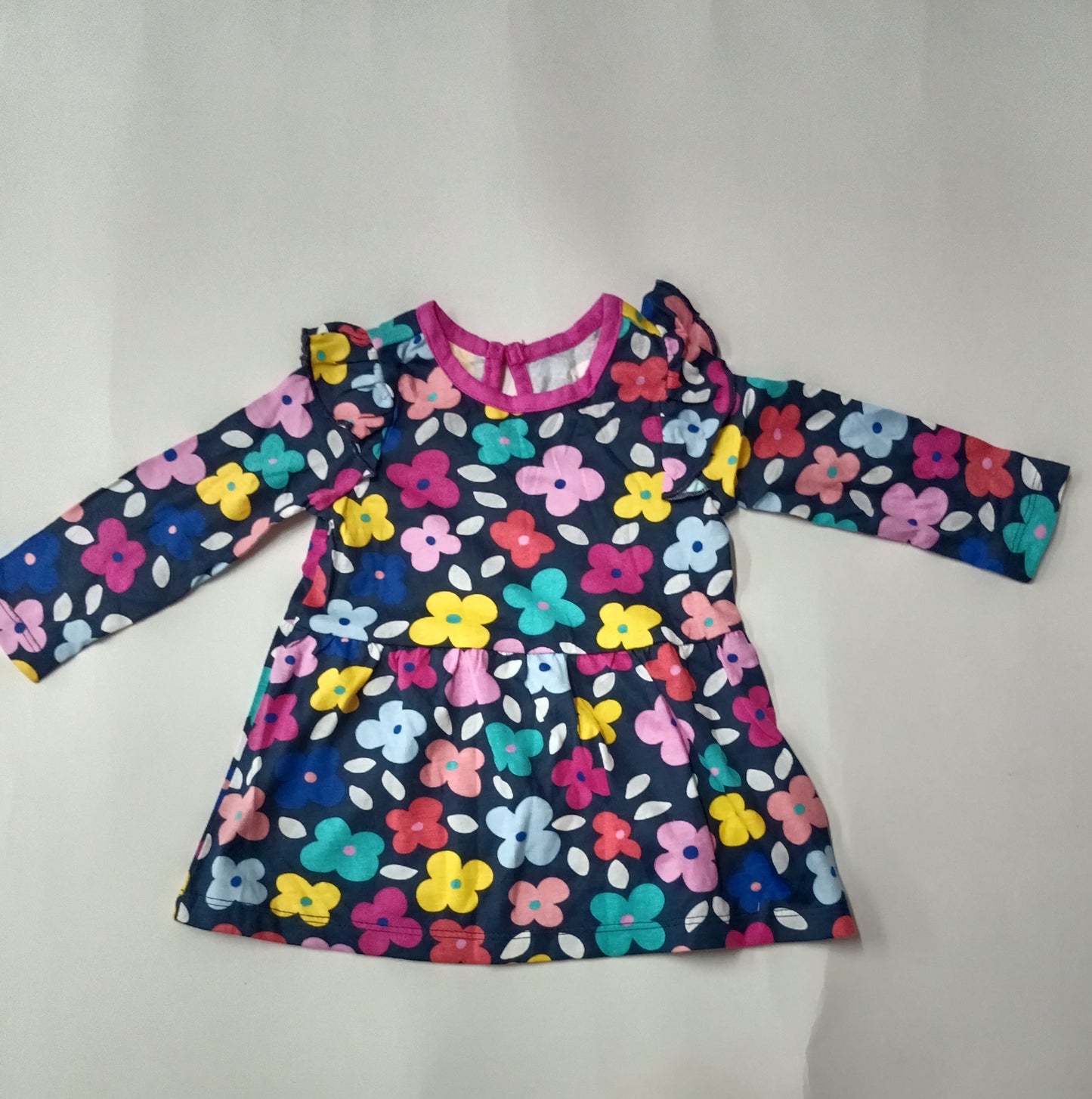 Multi colour flowers -Baby full Sleeveless top