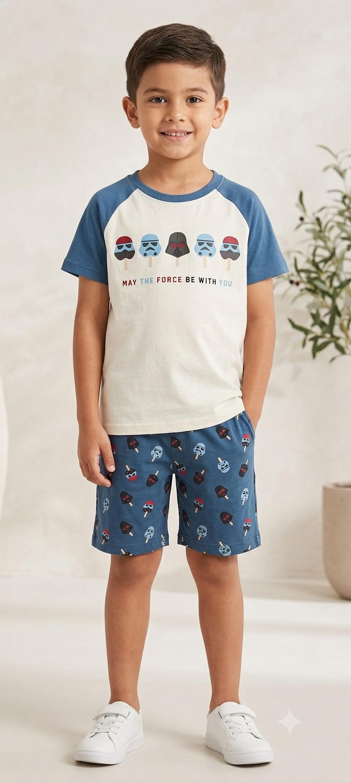 MAY THE FORCE BE WITH YOU Half sleeve Co-ordrs set (Copy)