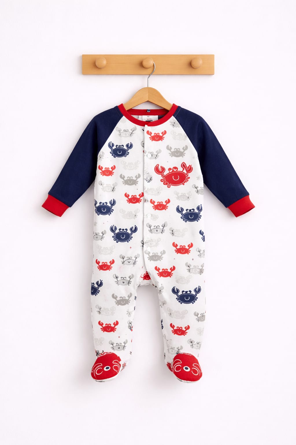 Navy blue frag crabs🦀 - Baby Jumpsuits