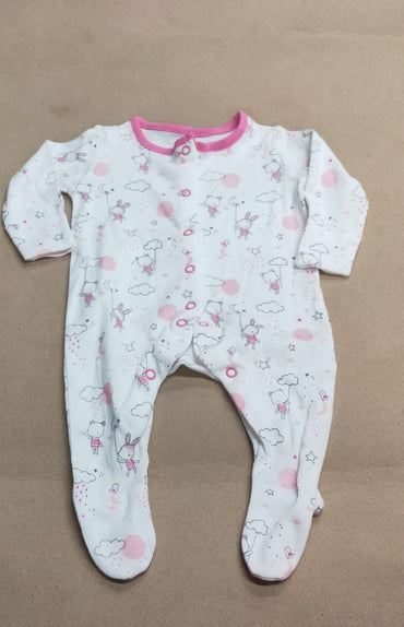 White&pink cloudsBaby High quality jumpsuit