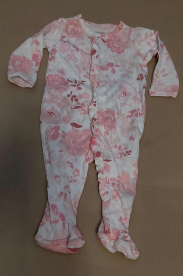 Light white with baby pink 🩷 flower with shoe Baby high quality jumpsuit