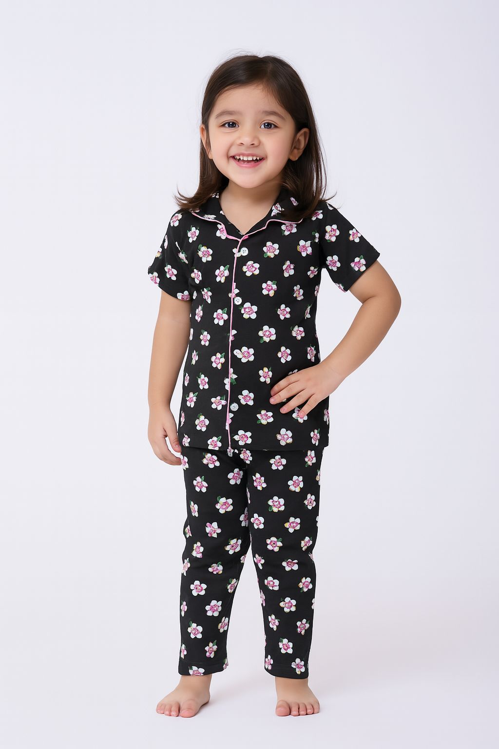 TEENAGE GIRLS COLLAR NIGHT SUITS INC:05