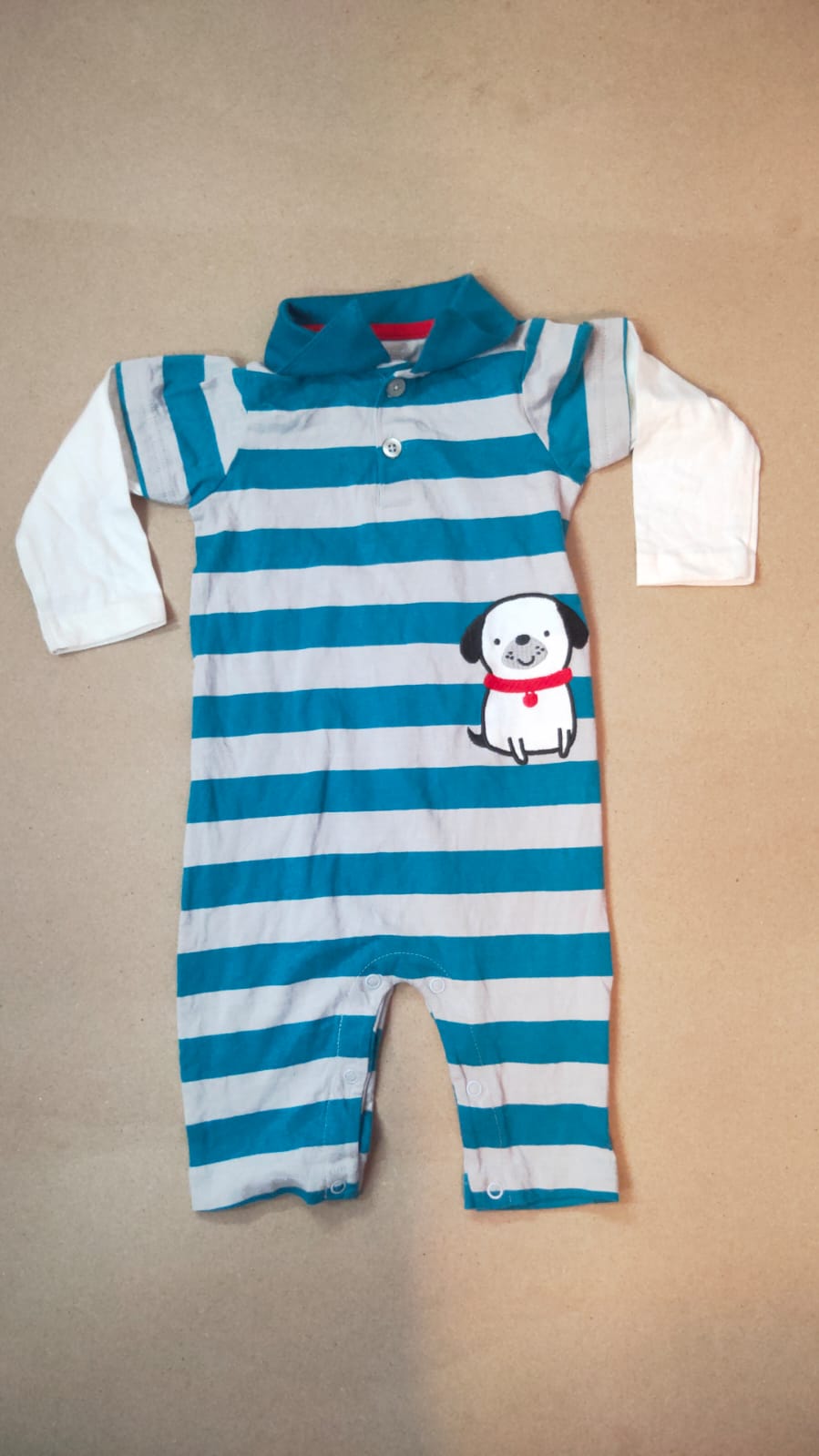 Blue grey dogii Baby High quality jumpsuit