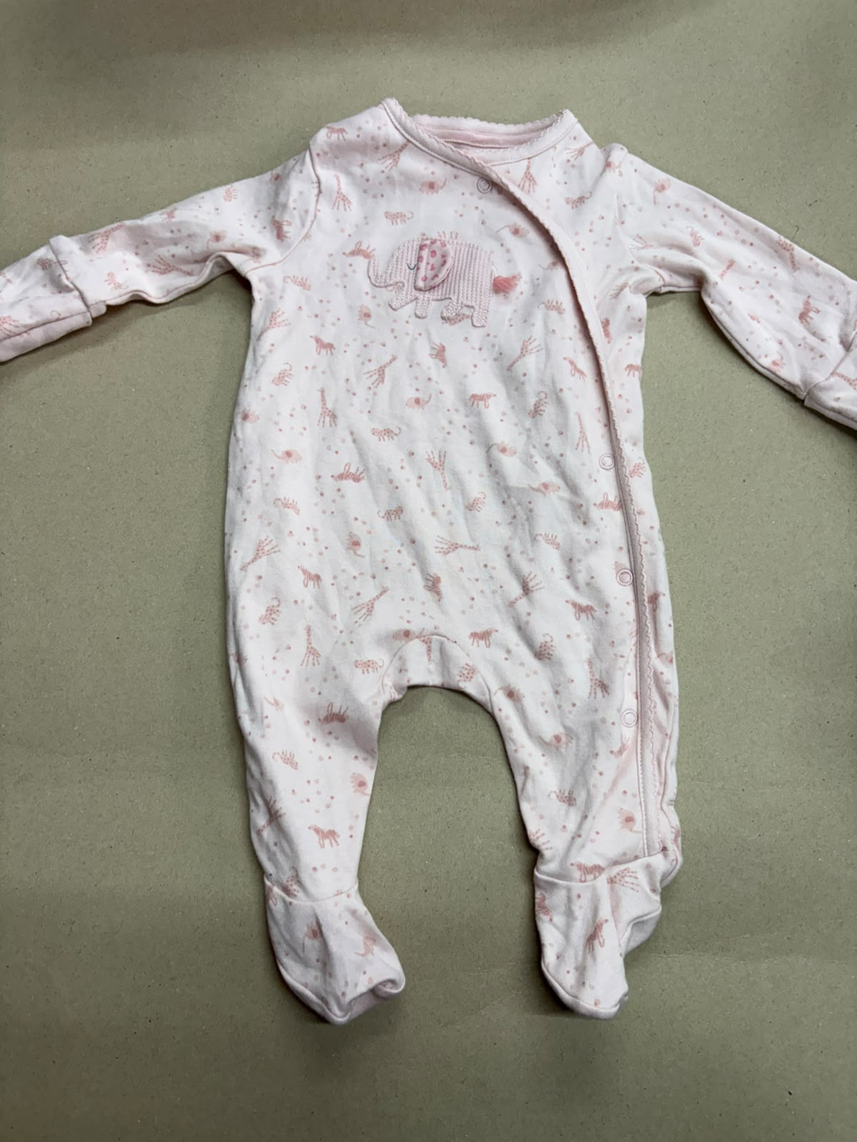 Pink Elephant horse-🐴 with shoes Baby high quality jumpsuit