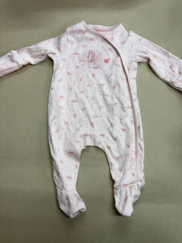 Pink Elephant horse-🐴 with shoes Baby high quality jumpsuit