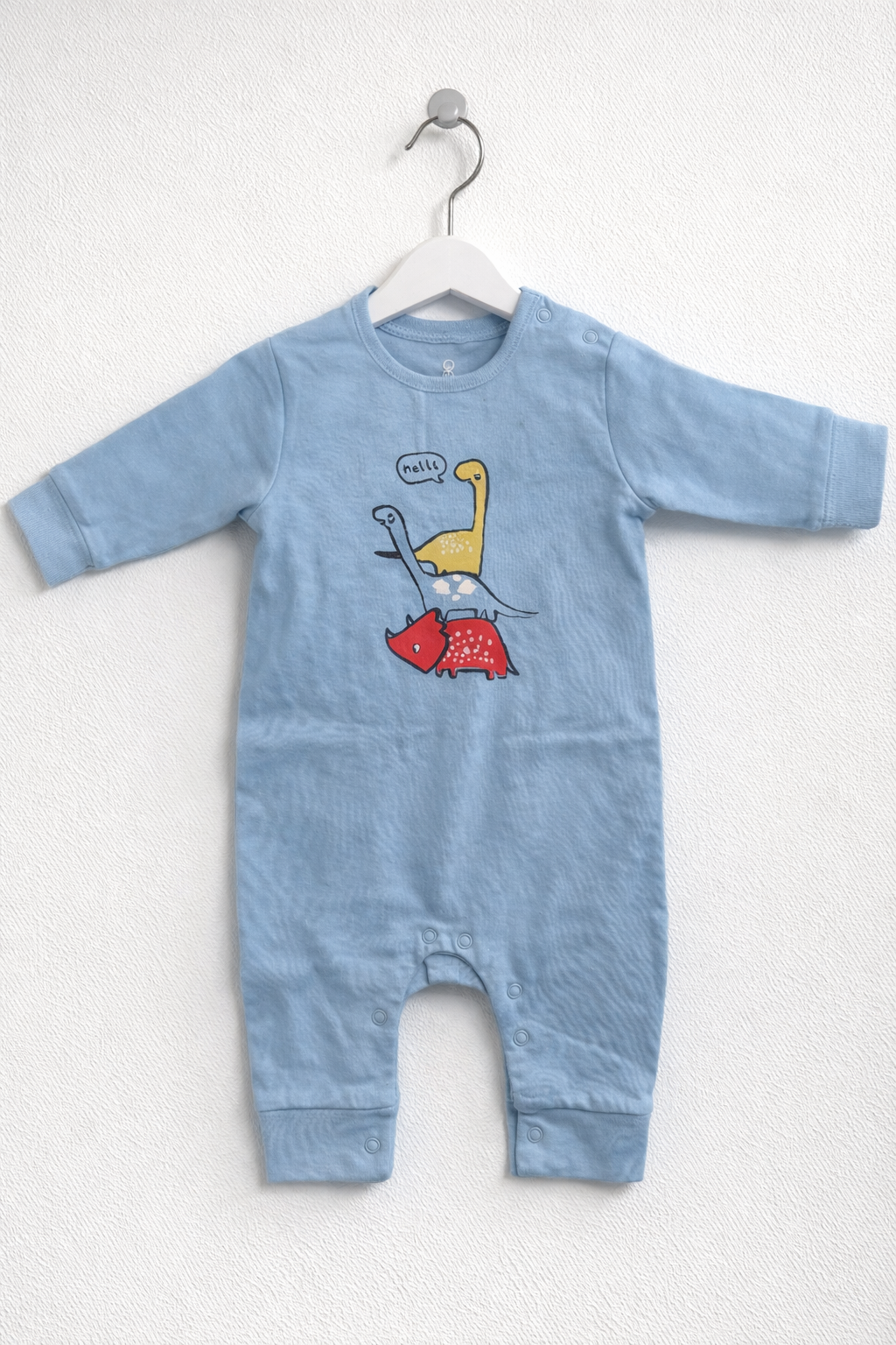 Blue with yello dino - Baby full Jumpsuits