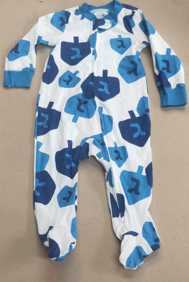 White with dark blue with shoe (zipper)- Baby high quality jumpsuit