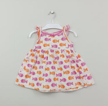 Fish -Baby Sleeveless Frock