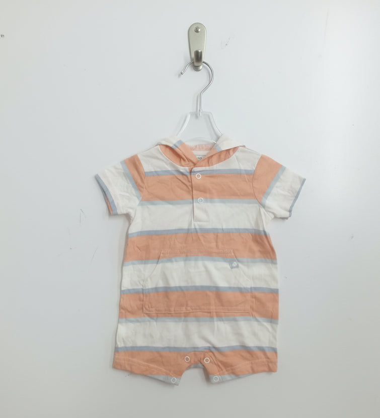Hoodie orange with white-Baby High Quality half Jumpsuits