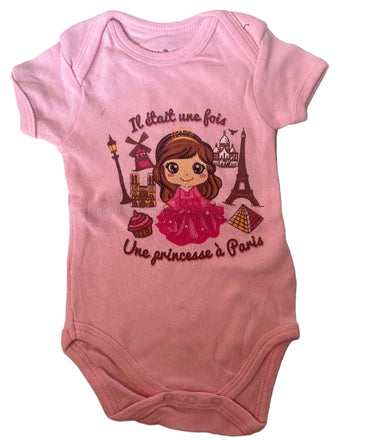 Pink with girl- Baby Romper