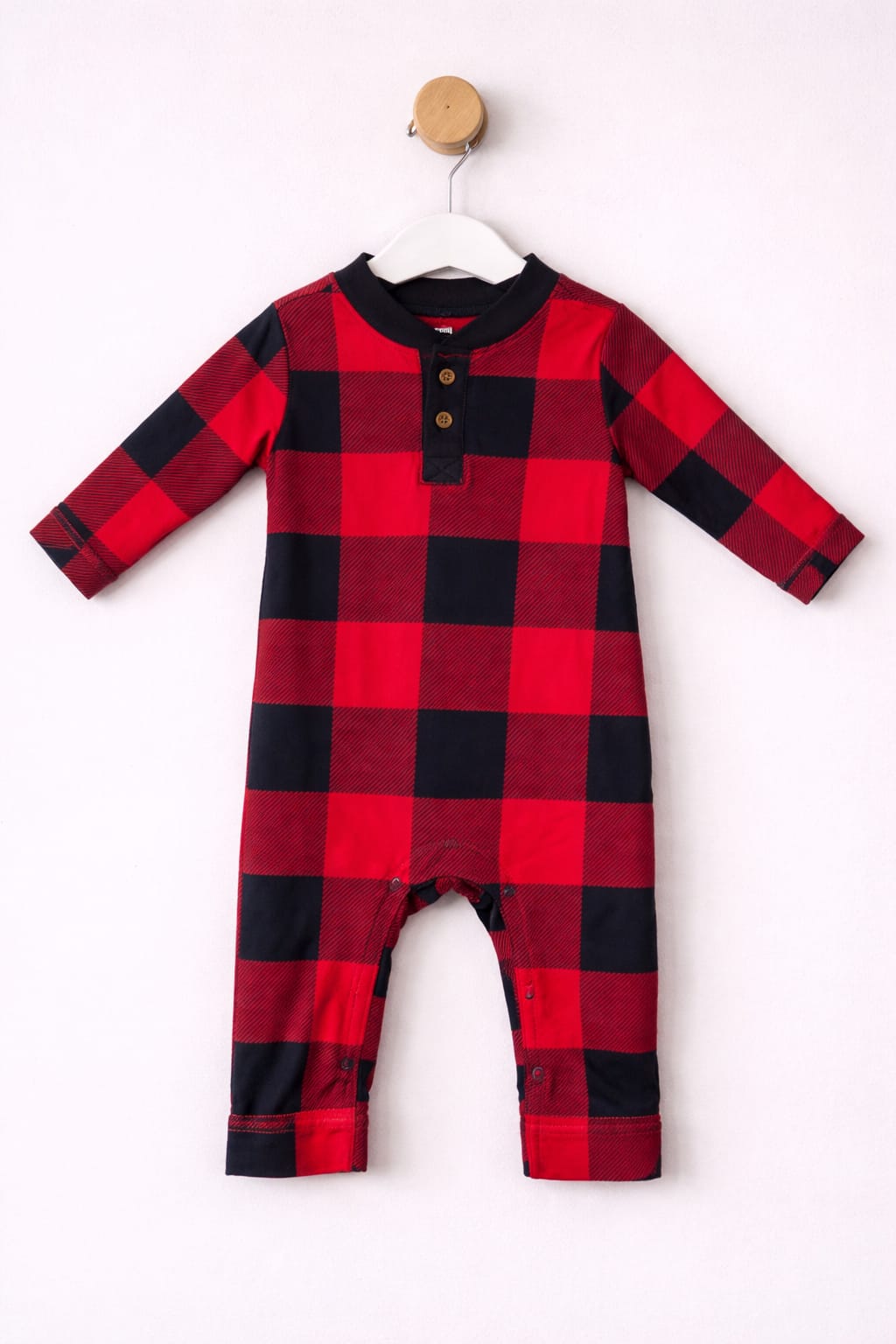 Black with red checked - Baby Jumpsuit